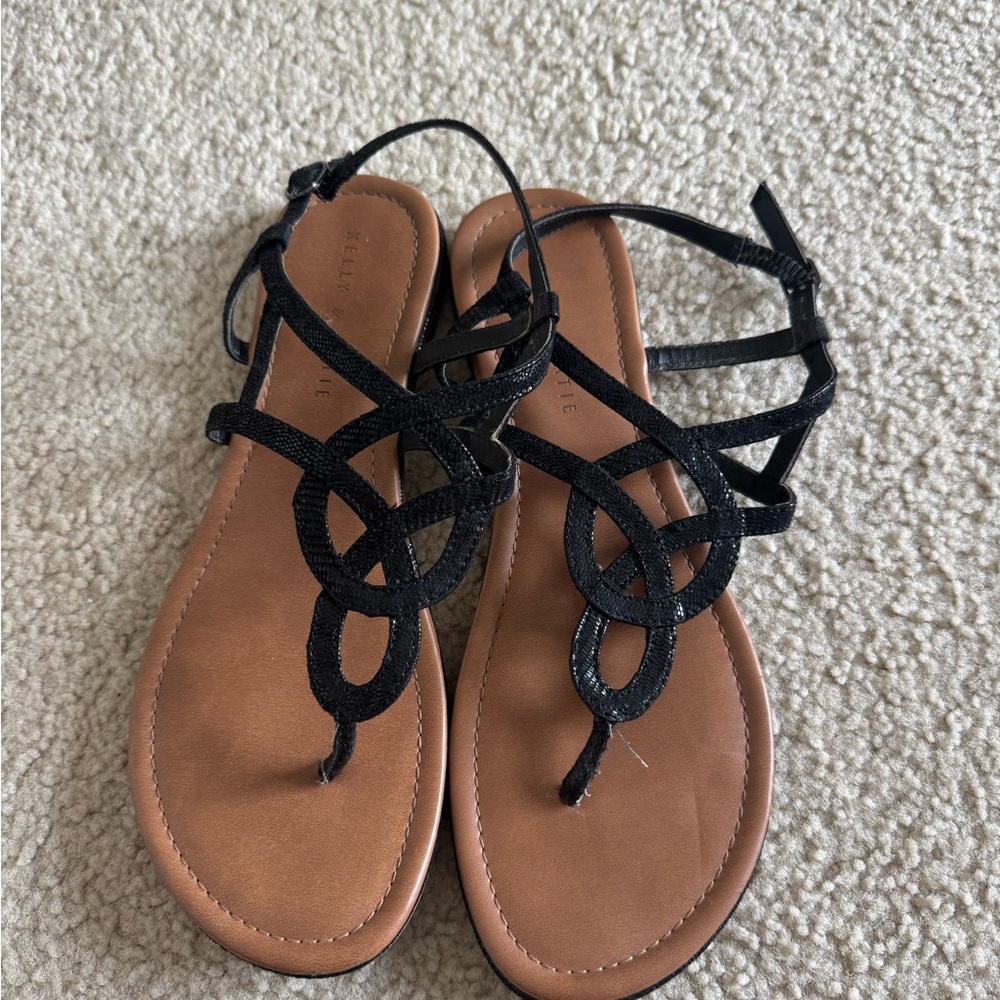Elegant Black Strappy Sandals